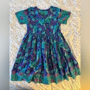 Rainbow-Jo turtle print dress. Size large , 100% Rayon . Made in Maui HI